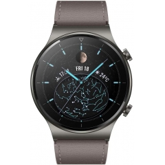 Huawei 华为 WATCH GT 2 Pro 智能手表,1.39 英寸/约3.53厘米 AMOLED 高清触摸屏,2 周电池寿命,GPS 和 GLONASS,SpO2,100 多种锻炼模式,蓝牙通话,心率监测,星云灰