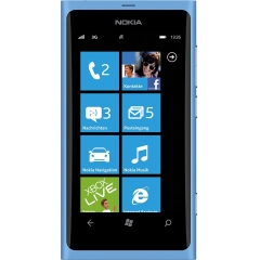 Nokia 诺基亚 Lumia 800 智能手机(9.4 厘米(3.7 英寸)AMOLED 透明黑色触摸屏,Micro-SIM On,Windows Phone Mango OS,8 MP 摄像头)