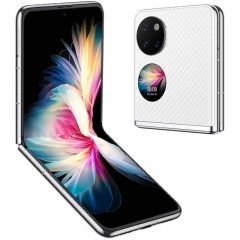 Huawei 華爲 P50 Pocket Premium - 可折疊智能手機，3D微雕設計，超光譜攝像頭，6.6英寸OLED顯示屏，防曬檢測，12GB RAM+512GB ROM，白色