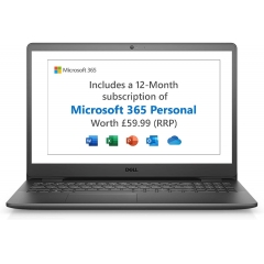 Dell 戴尔 Inspiron 3502 15.6 英寸全高清笔记本电脑,英特尔奔腾,4GB 内存,128GB 固态硬盘,Windows 11