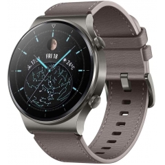 HUAWEI 华为 WATCH GT 2 Pro 智能手表,1.39 英寸 AMOLED 高清触摸屏,2 周电池续航时间,GPS & GLONASS,SpO2,100+训练模式,蓝牙呼叫,心率测量, 星云灰