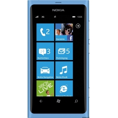 Nokia 诺基亚 Lumia 800 智能手机(9.4 厘米(3.7 英寸)AMOLED 透明黑色触摸屏,Micro-SIM On,Windows Phone Mango OS,8 MP 摄像头)