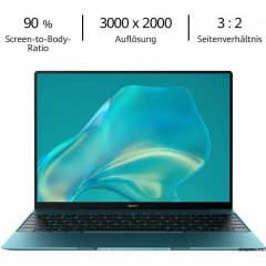 HUAWEI 华为 MateBook X – 13 英寸 3K Infinite 全视图触摸屏超极本,* 10 代英特尔 i5,16 GB 内存,512 GB SSD,华为Share,铝制统一,指纹传感器,Windows 10 家庭版