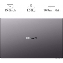 HUAWEI 华为 MateBook D 15.6 英寸笔记本电脑,全视图 1080P 全高清超极本 PC- (英特尔酷睿 i5-10210U,多屏协作,指纹识别器,8GB 内存,512GB 固态硬盘,Windows 10 家庭版),灰色